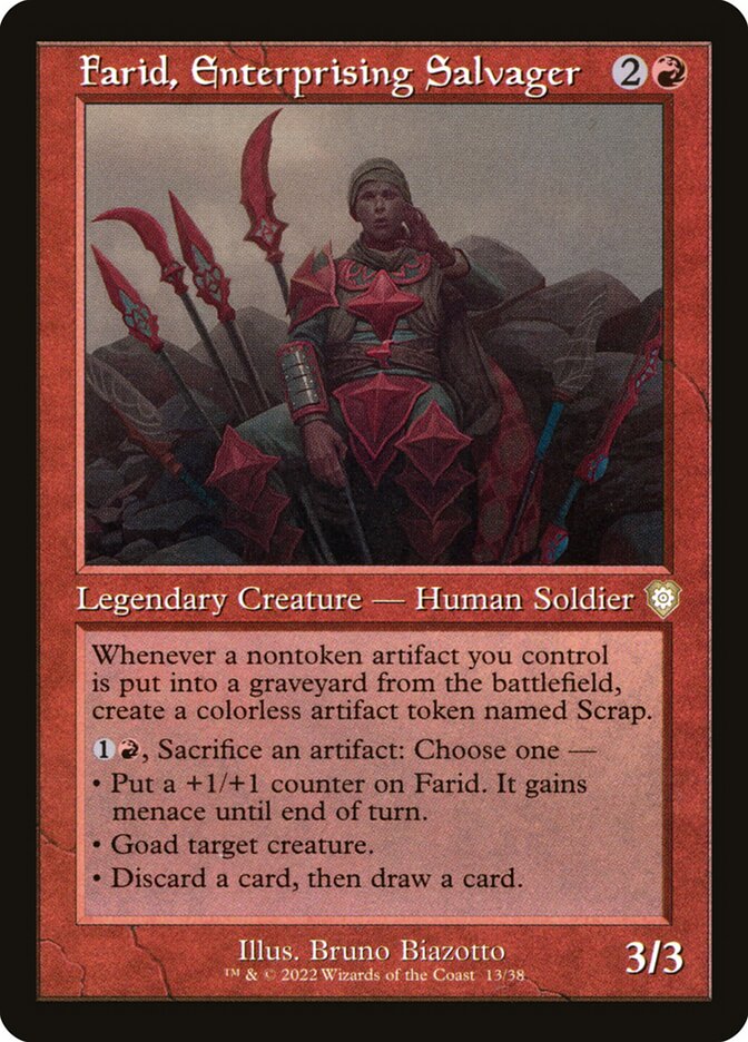 Farid, Enterprising Salvager (Retro Frame)