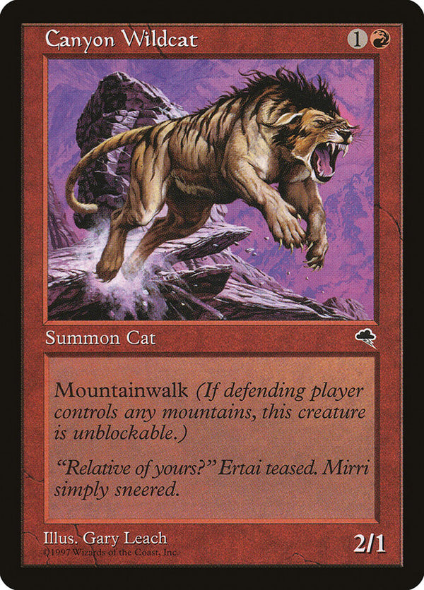 Canyon Wildcat - Magic: The Gathering