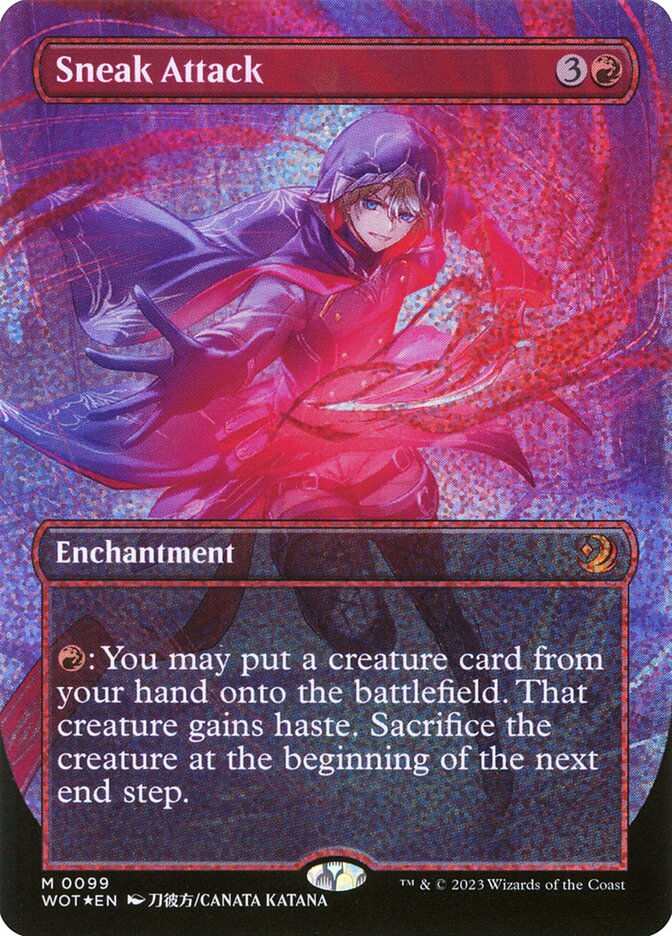 Sneak Attack (Anime Borderless) (Confetti Foil)