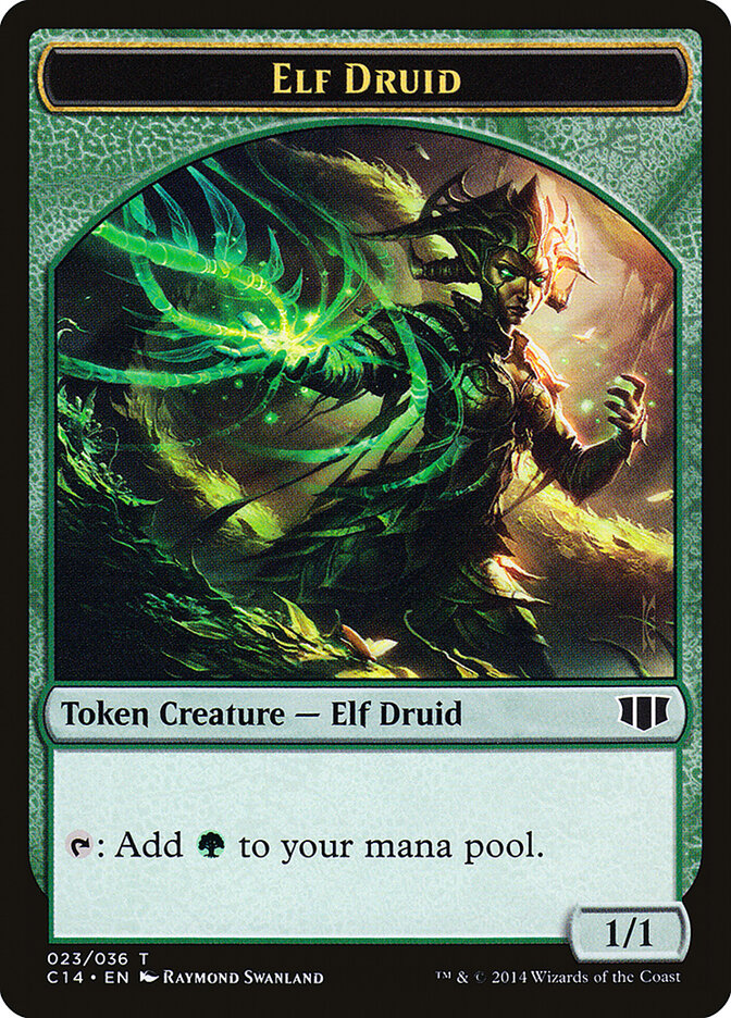 Elf Druid // Beast (020) Double-Sided Token