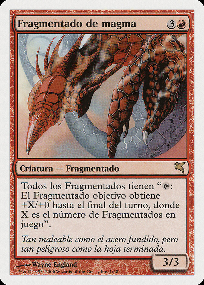 Magma Sliver (Spanish) - "Fragmentado de magma"