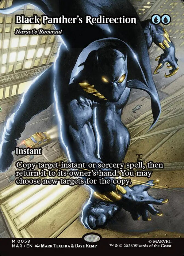 Black Panther's Redirection - Narset's Reversal (Borderless) - Magic: The Gathering