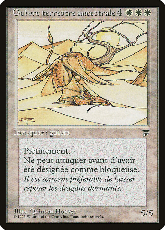 Elder Land Wurm (French) - "Guivre terrestre ancestorale"