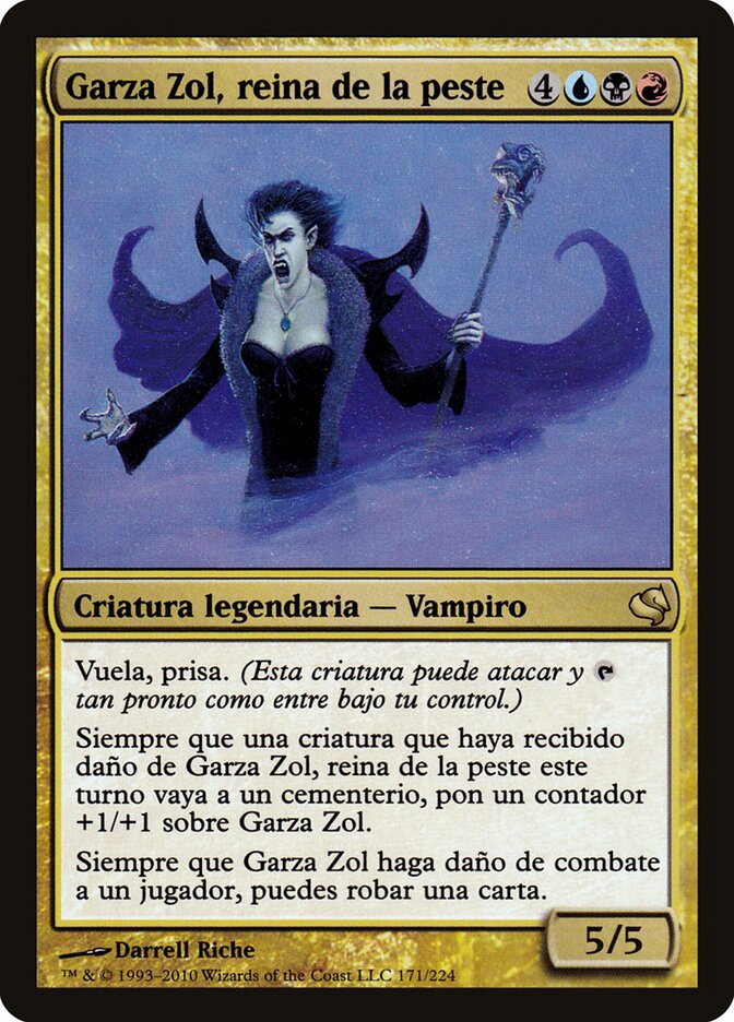Garza Zol, Plague Queen (Spanish) - "Garza Zol, reina de la peste"