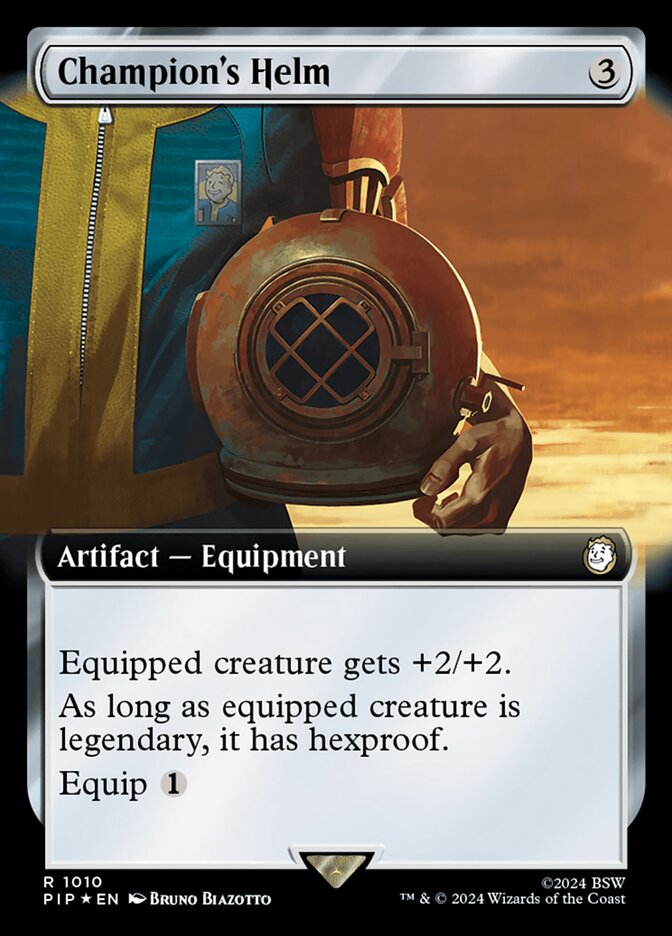 Champion's Helm (Extended Art) (Surge Foil)