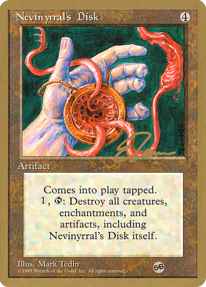 Nevinyrral's Disk - 1996 Eric Tam (4ED) (SB)