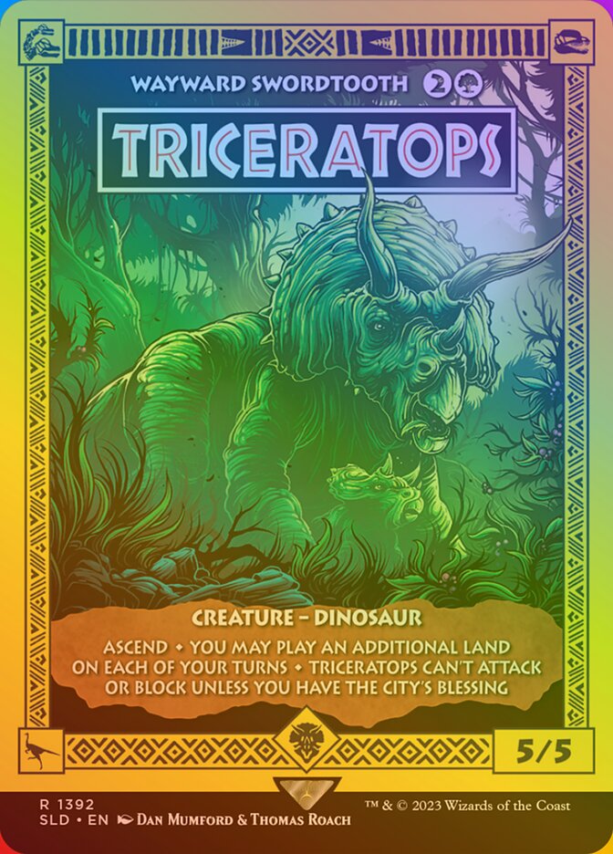 Triceratops - Wayward Swordtooth (Rainbow Foil)