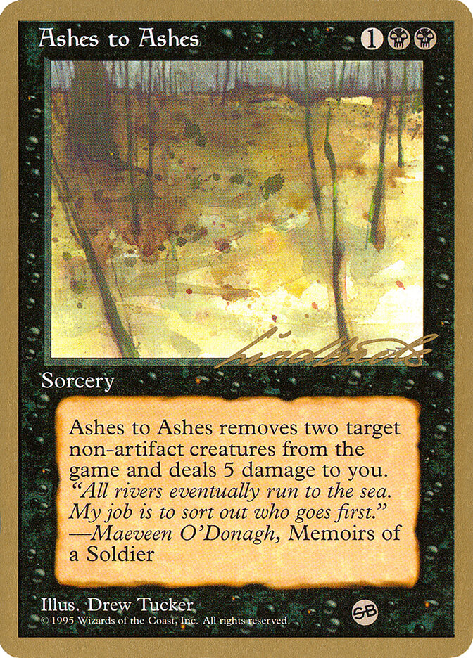 Ashes to Ashes - 1996 Leon Lindback (4ED) (SB)