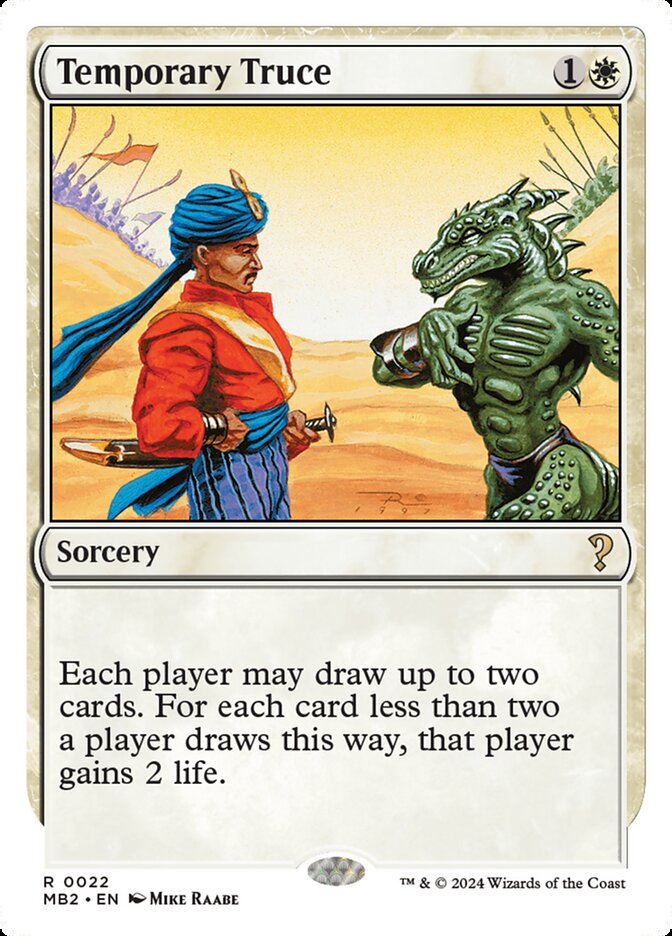 Temporary Truce (White Border)