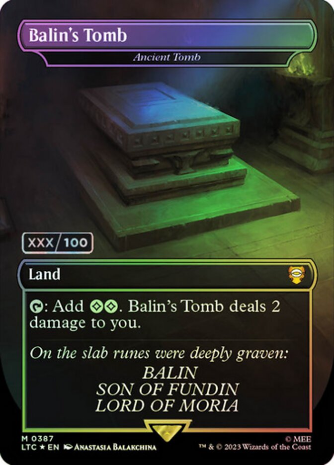 Balin's Tomb - Ancient Tomb (Serial Numbered)