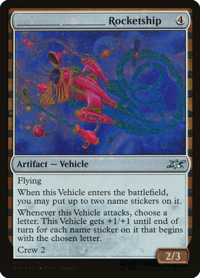 _______ _______ Rocketship (Galaxy Foil)