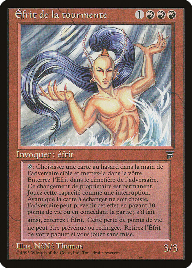 Tempest Efreet (French) - "Efrit de la tourmente"