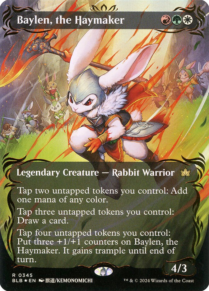 Baylen, the Haymaker (Borderless) (Raised Foil)
