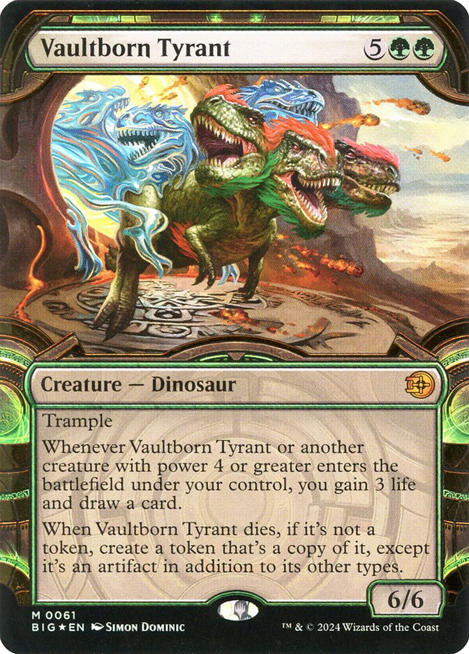 Vaultborn Tyrant (Showcase) (Raised Foil)