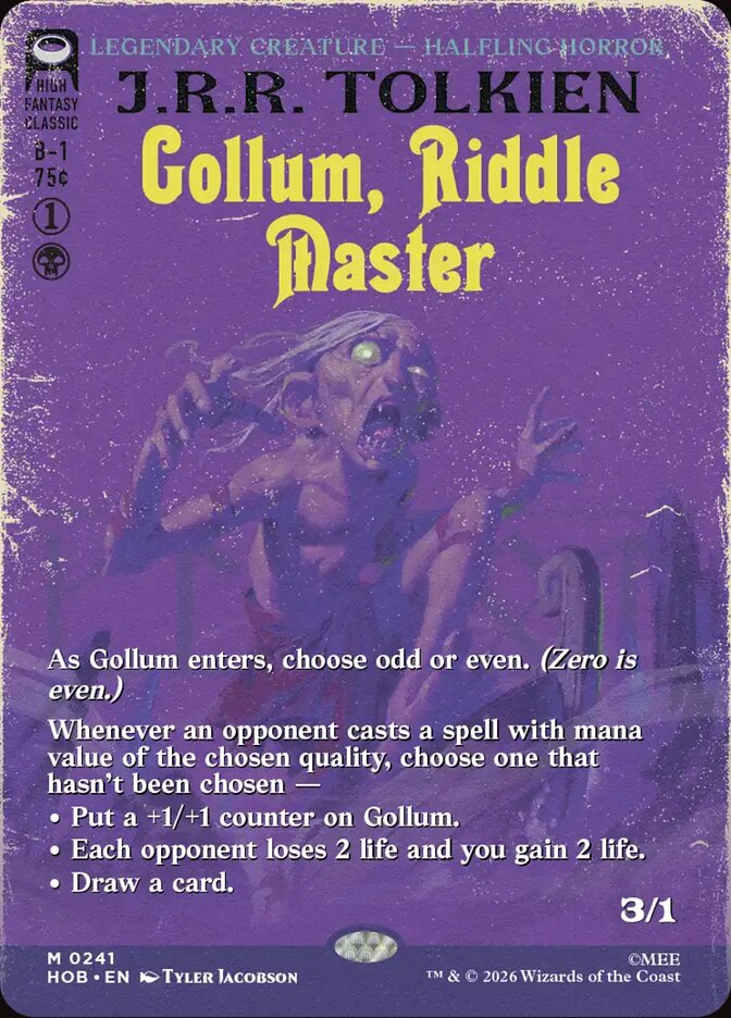 Gollum, Riddle Master (Borderless)