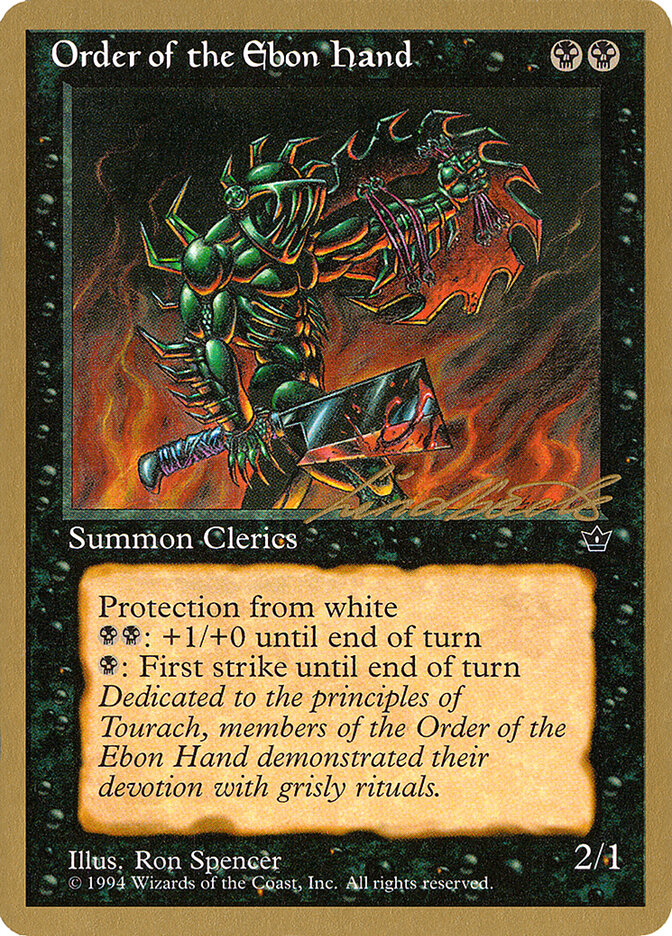 Order of the Ebon Hand (Spencer) - 1996 Leon Lindback (FEM)