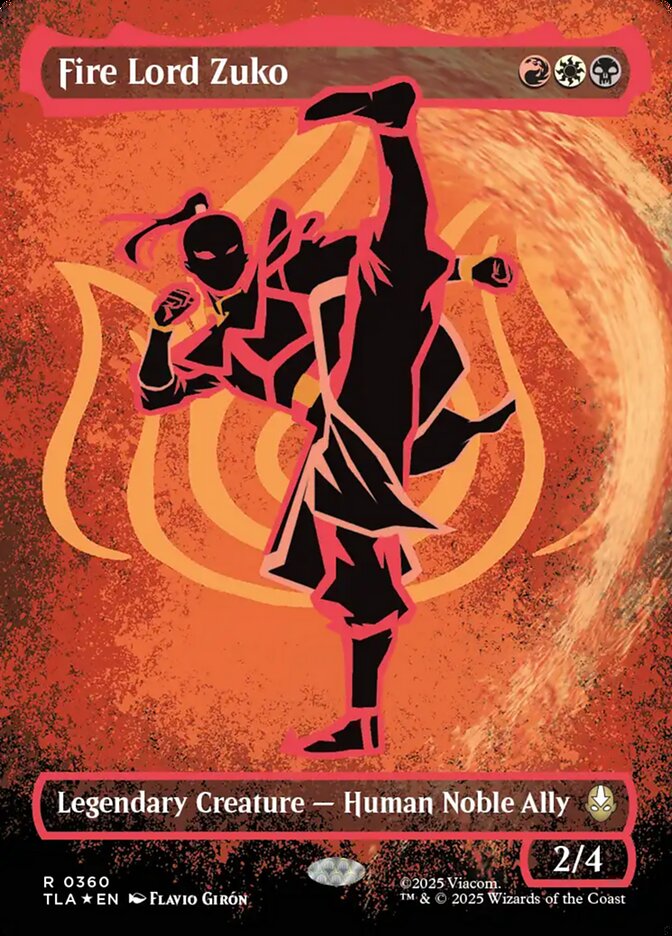 Fire Lord Zuko (Borderless) (Neon Ink Foil)