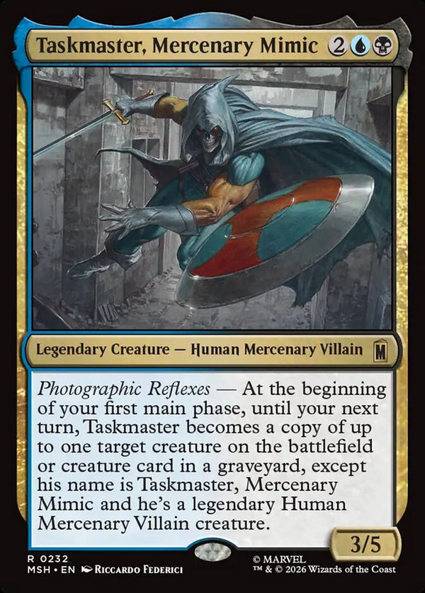 Taskmaster, Mercenary Mimic (MSH 232) - Magic: The Gathering