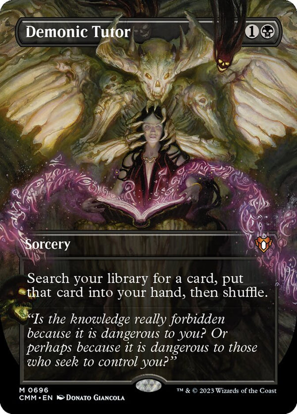 Demonic Tutor (Borderless) - Magic: The Gathering