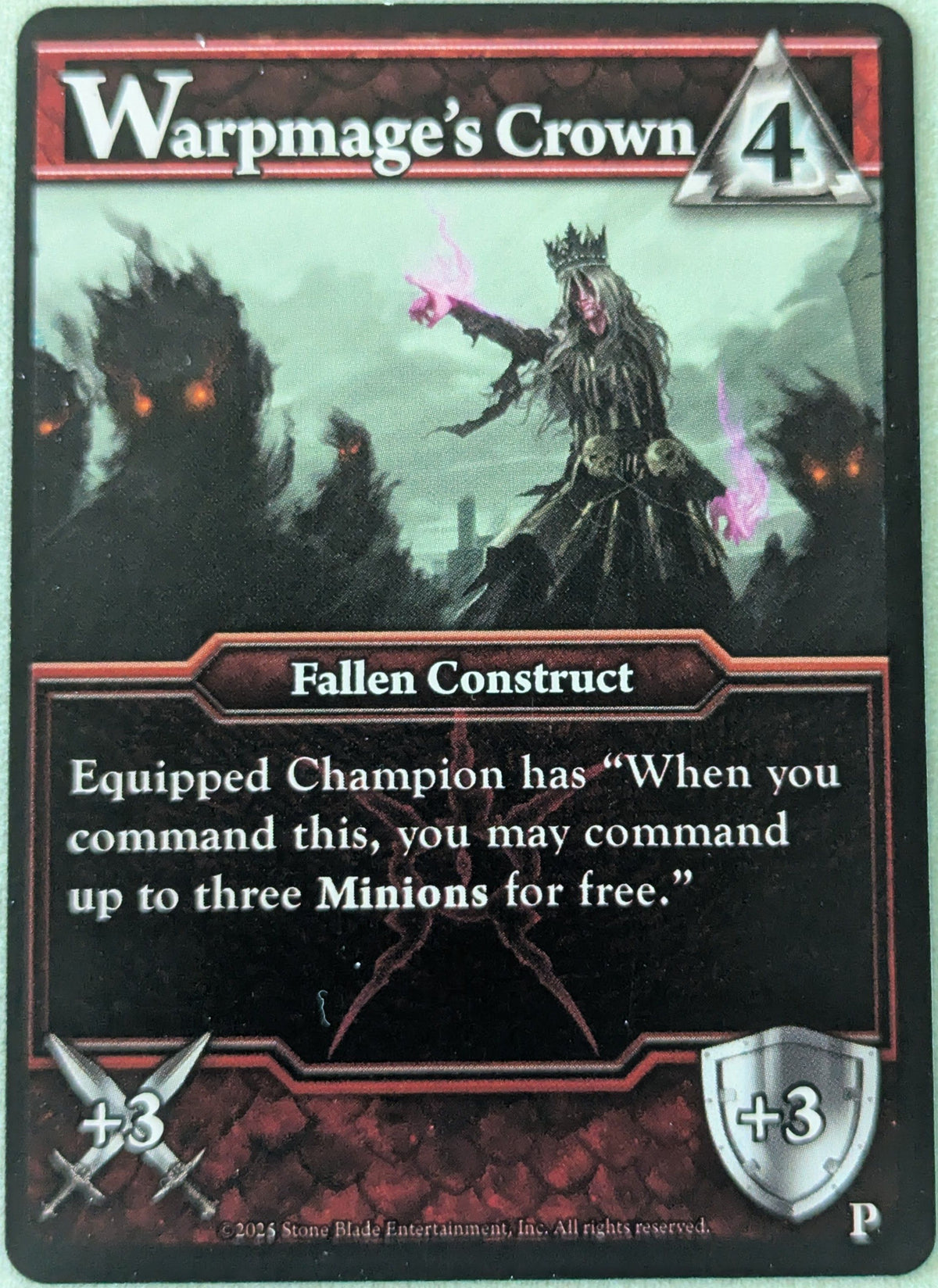 Ascension Tactics: Miniatures Deckbuilding Game – Warpmage's Crown Promo Card