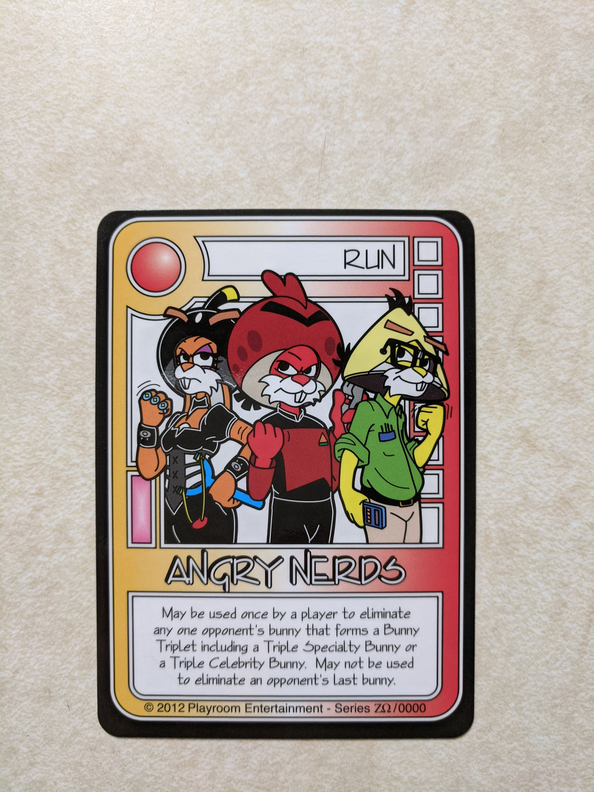Killer Bunnies and the Conquest of the Magic Carrot: Angry Nerds Promo Card