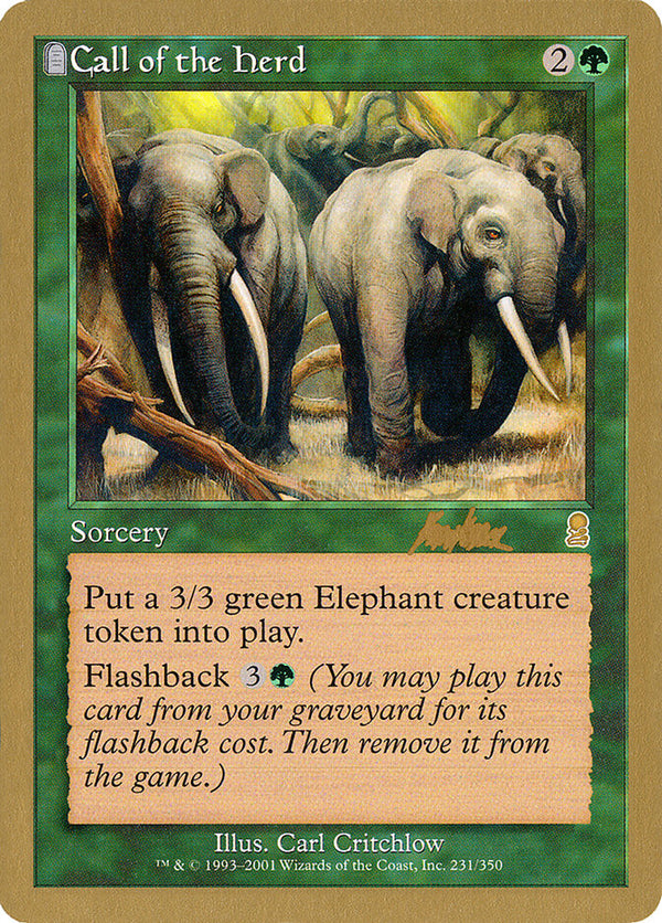 Call of the Herd - 2002 Brian Kibler (ODY) - Magic: The Gathering