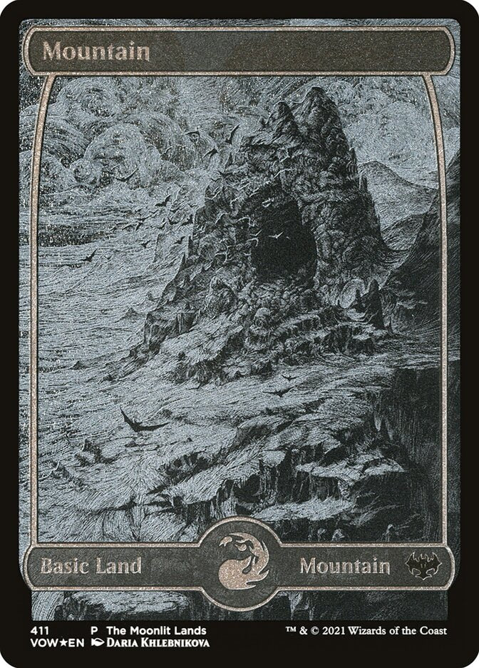 Mountain (Moonlit Land) (Foil Etched)