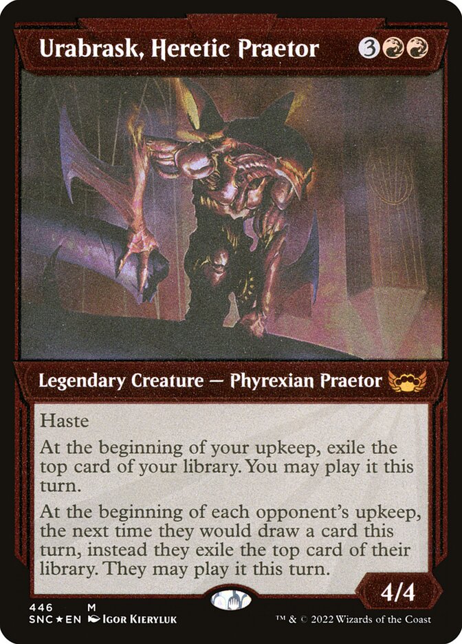 Urabrask, Heretic Praetor (Showcase) (Foil Etched)
