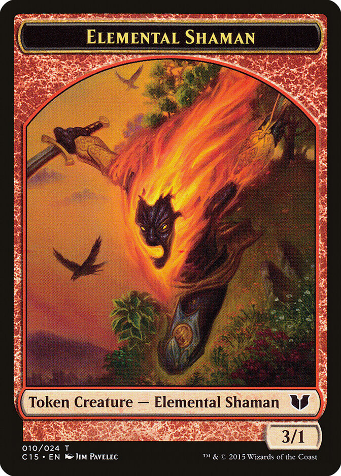 Elemental Shaman // Shapeshifter Double-Sided Token