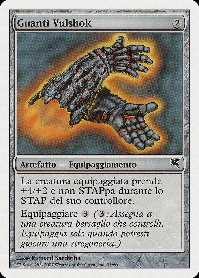 Vulshock Gauntlets (Italian) - "Guanti Vulshok"