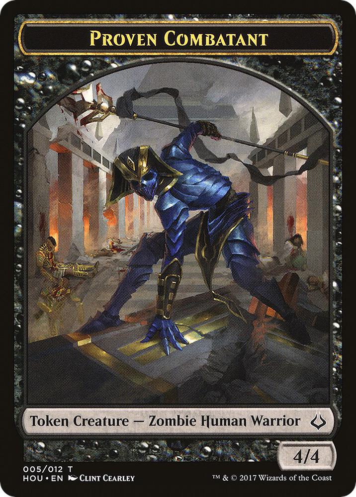 Proven Combatant // Zombie Double-Sided Token