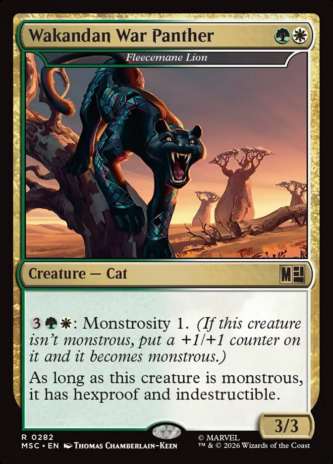 Wakandan War Panther - Fleecemane Lion