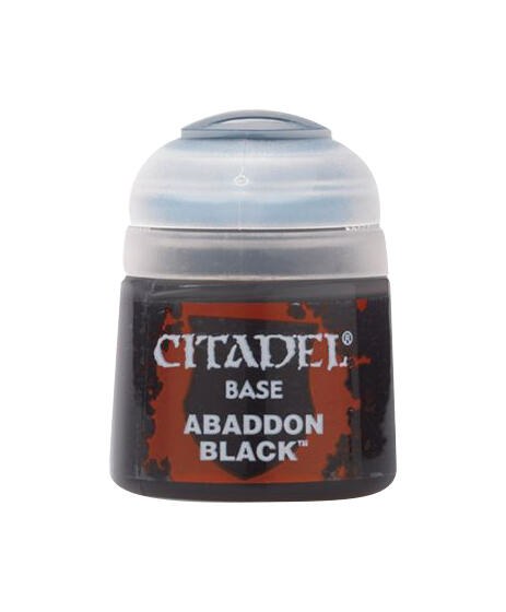 Citadel Base Paint: Abaddon Black - Games Workshop