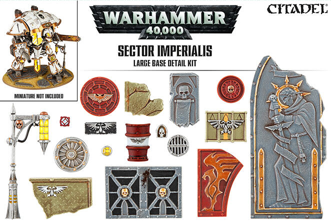 Warhammer: 40K - Sector Imperialis: Large Base Detail Kit