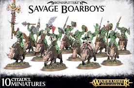 Warhammer: Age of Sigmar - Bonesplitterz Savage Boarboys