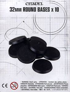 Citadel 32mm Round Bases (10-Pack)