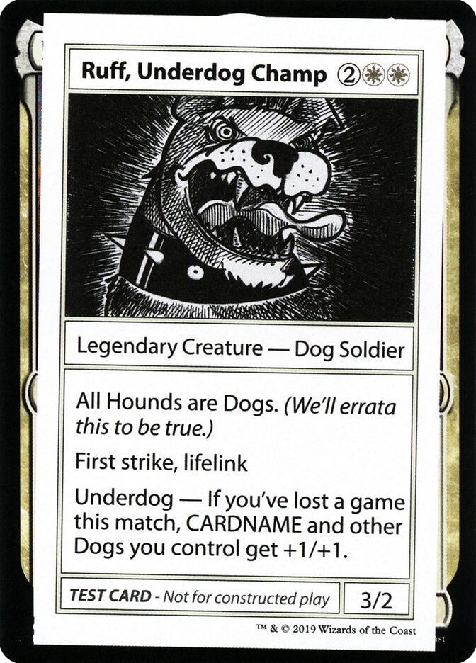 Ruff, Underdog Champ (No PW Symbol)