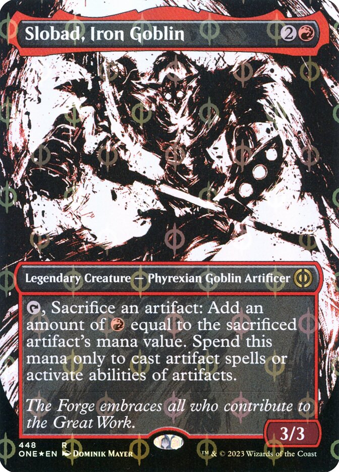 Slobad, Iron Goblin (Showcase) (Step-and-Compleat Foil)