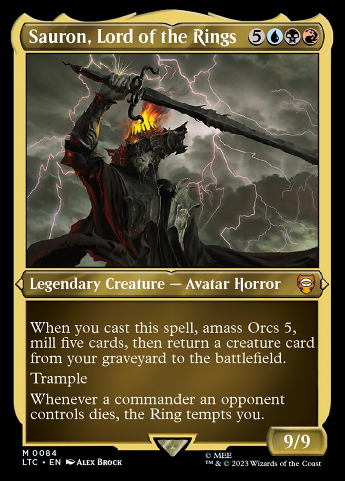 Sauron, Lord of the Rings (Display Commander) - Thick Stock