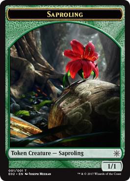 Saproling // Treasure (010) Double-Sided Token