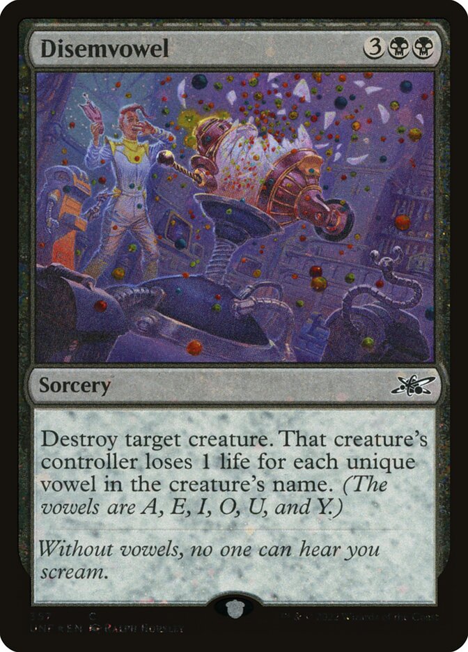 Disemvowel (Galaxy Foil)