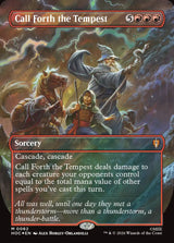 Call Forth the Tempest (Borderless) (Surge Foil) - Magic: The Gathering