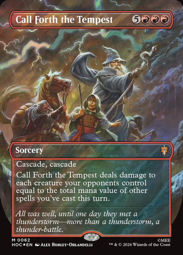 Call Forth the Tempest (Borderless) (Surge Foil) - Magic: The Gathering