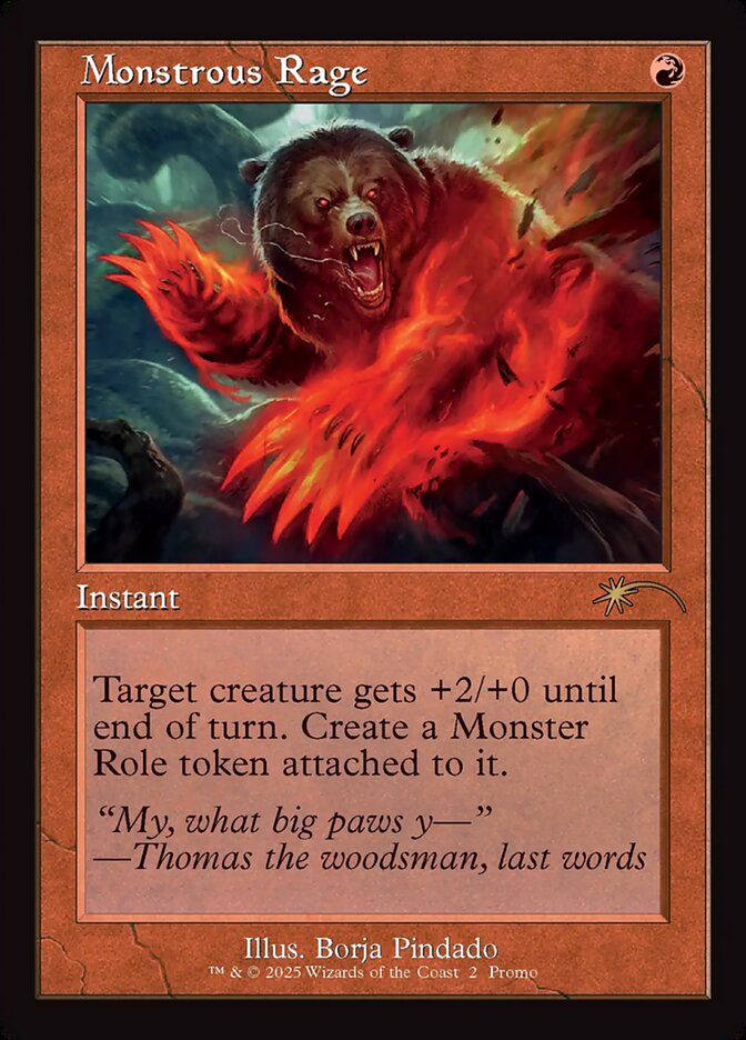 Monstrous Rage (Retro Frame)