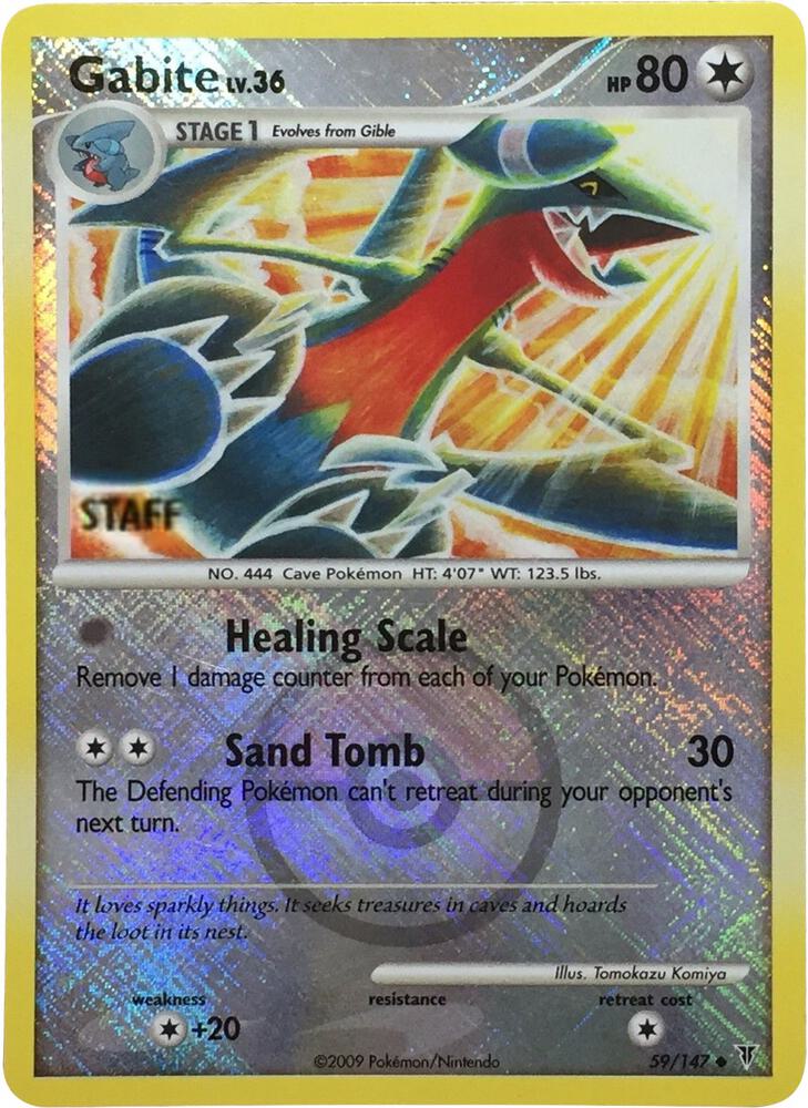 Gabite - 59/147 (Championship Promo) [Staff]