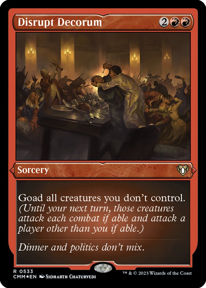 Disrupt Decorum (Foil Etched)