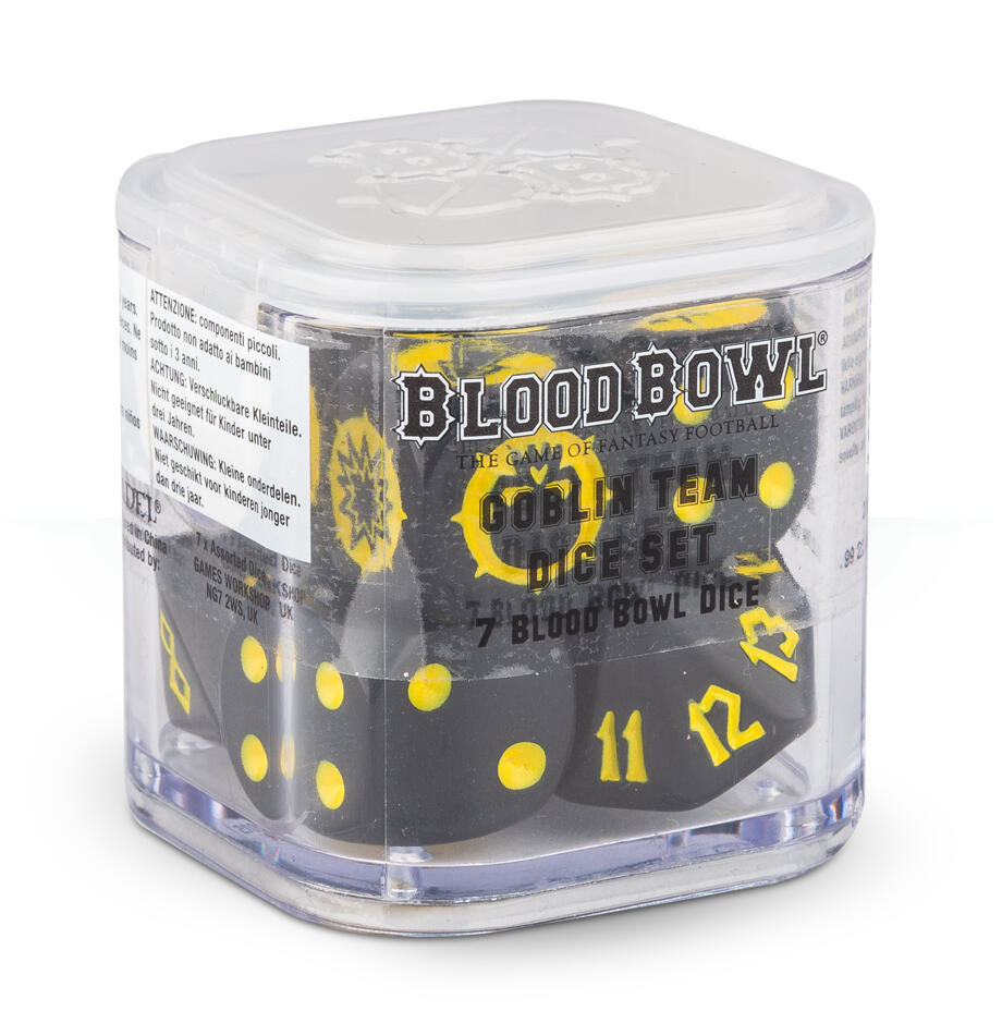 Blood Bowl: Goblin Team Dice Set (7-Pack)