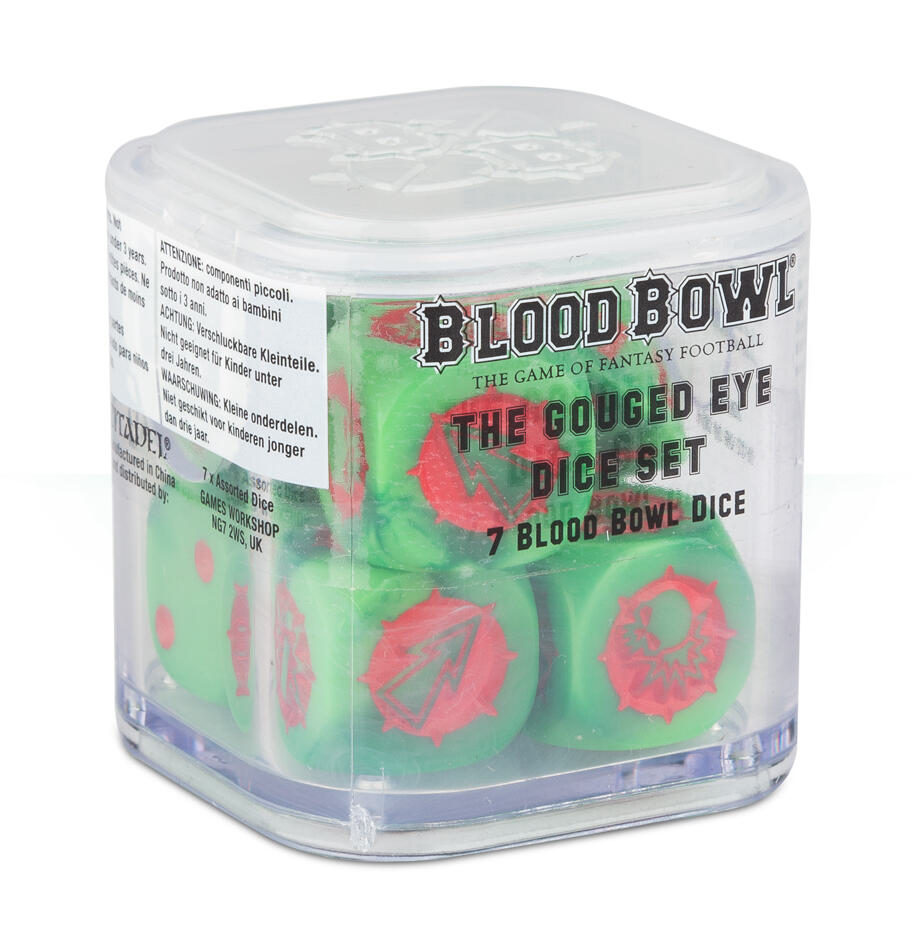 Blood Bowl: The Gouged Eye Dice Set (7-Pack)