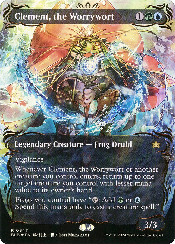 Clement, the Worrywort (Borderless) (Raised Foil)
