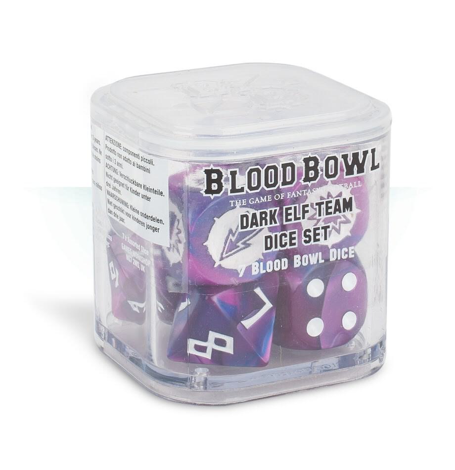 Blood Bowl: Dark Elf Team Dice Set (7-Pack)